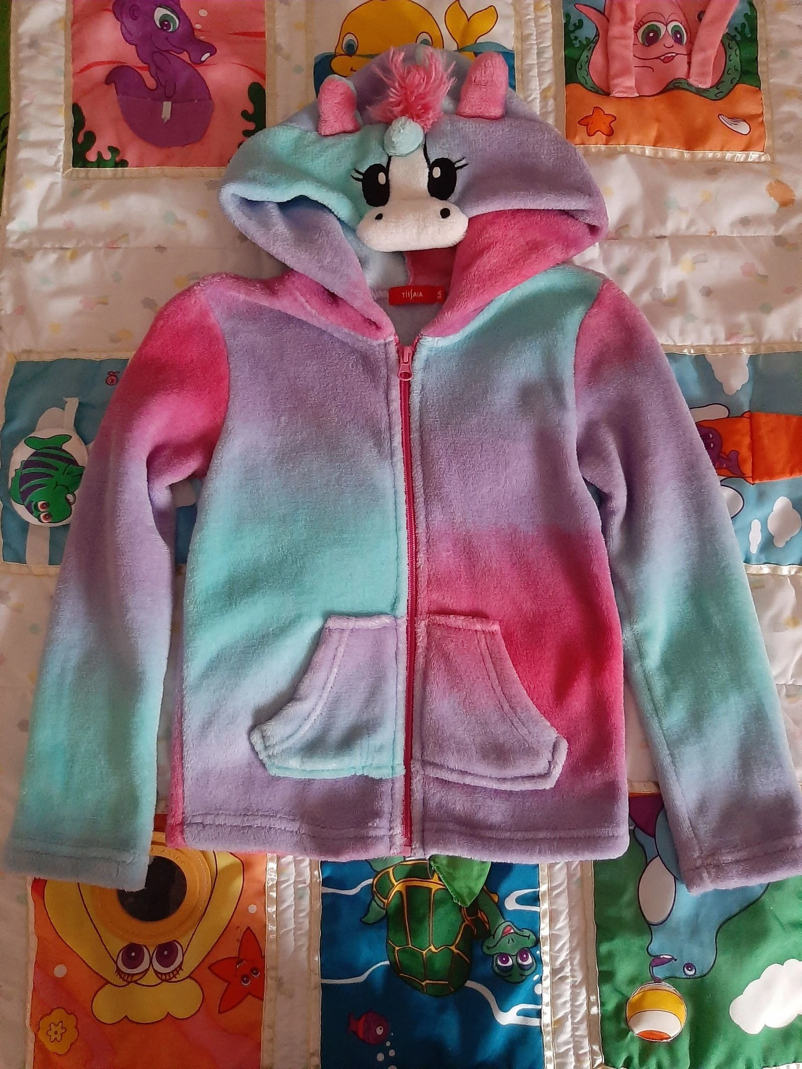 Veste à capuche licorne tissaia